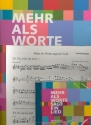 Mehr als Worte sagt ein Lied (+CD) fr Jugendchor (z.T. mit Klavier/Orgel) Set (2x Chorleiterband +Instrumentalstimmen +CD)