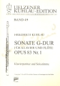 Sonate G-Dur op.83,1 fr Flte und Klavier