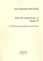 Solo de Concert no.2 op.77 for baritone saxophone and piano