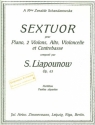 Sextett b-Moll op.63 fr 2 Violinen, Viola, Violoncello und Klavier Stimmen,  Archivkopie