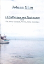 14 Galliarden und Padouanen fr Oboe, Klarinette, Violine, Viola und Kontrabass Partitur und Stimmen