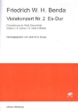 Konzert Es-Dur Nr.2 fr Viola und Streichorchester Partitur