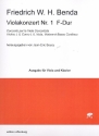 Konzert F-Dur Nr.1 fr Viola und Streichorchester fr Viola und Klavier