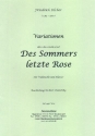 Variationen ber das irische Lied 'Des Sommers letzte Rose' fr Violoncello und Klavier