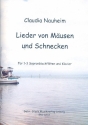 Lieder von Musen und Schnecken fr 1-3 Sopranblockflten und Klavier Partitur und Spielpartitur