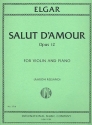 Salut d'amour op.12 for violin and piano