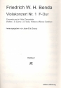 Konzert F-Dur Nr.1 fr Viola und Streichorchester Stimmensatz (4-3-2-4)