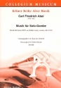 Musik fr Solo-Gambe fr Viola da gamba Ausgabe im Violinschlssel