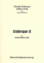 Arabesque Nr.2 fr 4 Blockflten (SATB) Partitur und Stimmen