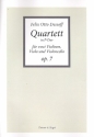Quartett F-Dur op.7 fr 2 Violinen, Viola und Violoncello Partitur und Stimmen