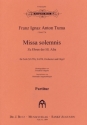 Missa solemnis fr Soli, gem Chor, Orchester und Orgel Partitur