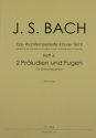 Das Wohltemperierte Klavier Teil 2 Band 6 fr Streichquartett Partitur und Stimmen