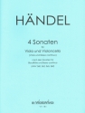 4 Sonaten fr Viola und Violoncello (Bc) 2 Spielpartituren