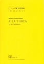 Alla turca fr 4 Kontrabsse Partitur und Stimmen