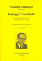 Esslinger Turm-Musik op.96 fr 9 Blechblser Partitur und Stimmen