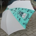Regenschirm What is Music wei� 110cm mit Holzgriff