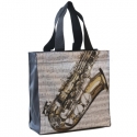 Nylon-Tasche mit Boden Saxophon 33x33x13 cm (mit Trageschlaufen, Innentasche, Magnetverschluss)