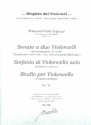 Sonate, Sinfonia e Studio fr 1-2 Violoncelli und Bc Partitur und Stimmen (Bc nicht ausgesetzt)
