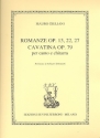 Romanze e Cavatina per canto e chitarra partitura