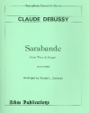 Sarabande for saxophone ensemble score and parts
