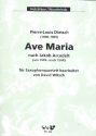 Ave Maria f�r 4 Saxophone (AATBar) Partitur und Stimmen