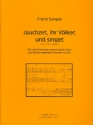 Jauchzet ihr Vlker und singet fr gem Chor und Blser (Klavier ad lib) Partitur