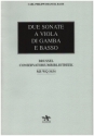 2 Sonaten Wq136 und Wq137 für Viola da gamba und Bc Faksimile