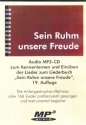 Sein Ruhm unsere Freude MP3-CD
