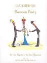 Bassoon Party für 4 Fagotte Partitur und Stimmen