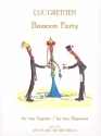 Bassoon Party fr 4 Fagotte Partitur und Stimmen