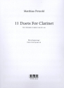 11 Duets for 2 clarinets (clarinet and alto saxophone) (piano ad lib) piano accompaniment