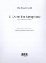 11 Duets for 2 saxophones (alto and/or tenor) piano accompaniment for alto saxophone