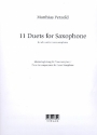 11 Duets for 2 saxophones (alto and/or tenor) piano accompaniment for tenmor saxophone