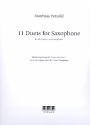 11 Duets for 2 saxophones (alto and/or tenor) piano accompaniment for tenor saxophone