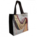 Nylon-Tasche mit Boden Harfe 33x33x13 cm (mit Trageschlaufen, Innentasche, Magnetverschluss)