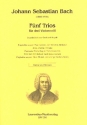 5 Trios fr 3 Violoncelli Partitur und Stimmen