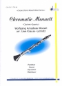 Chromatic Menuett fr 4 Klarinetten (BBBBass) Partitur und Stimmen