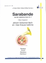 Sarabande (aus der englischen Suite Nr.2) fr 4 Hrner in F Partitur und Stimmen