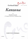 Kanzona fr 2 Trompeten, Horn, 2 Posaunen und Tuba Partitur und Stimmen