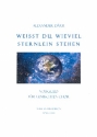 Weit du wieviel Sternlein stehen (3 Arrangements) fr gem Chor a cappella Partitur (Mindestabnahme 25 Stk)