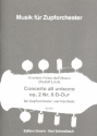 Concerto all unisono D-Dur op.2,6 fr Cembalo und Zupforchester Partitur
