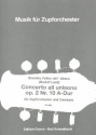 Concerto all unisono A-Dur op.2,10 fr Cembalo und Zupforchester Partitur