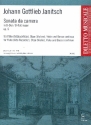 Sonata da camera B-Dur op.6 fr Flte (Altblockflte), Oboe (Violine), Viola und Bc Partitur und Stimmen