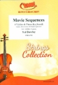Movie Sequences for 4 violins and piano (keyboard) (rhythm group ad lib) score and parts
