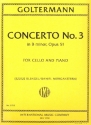 Concerto no.3 b-minor op.51 for violoncello and orchestra violoncello and piano