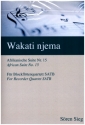 Wakati njema (Afrikanische Suite Nr. 15) fr 4 Blockflten (SATB) Partitur und Stimmen