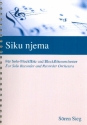 Siku njema fr Solo-Blockflte (wechselnde Instrumente) und Blockfltenorchester Partitur und Stimmen