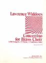 Concertino for Brass Choir for 4 trumpets, 2 horns in F, 3 trombones and tuba score and parts