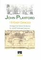 15 easy Dances (+CD) fr Schulorchester Partitur und Stimmen