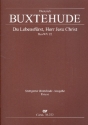 Du Lebensfrst Herr Jesu Christ BuxWV22 fr 4 Stimmen (SATB), Streicher und Bc Partitur (dt)